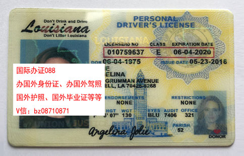 办理美国路易斯安那州驾照